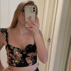 Floral crop top